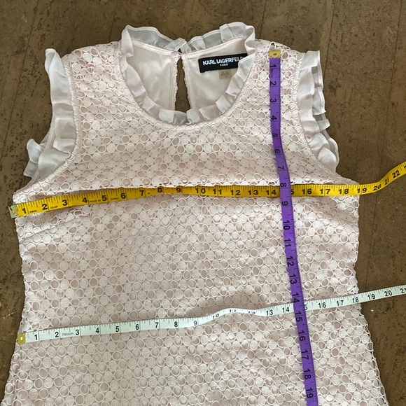 Karl Lagerfeld Pink Lace Midi Dress - Picture 14 of 16